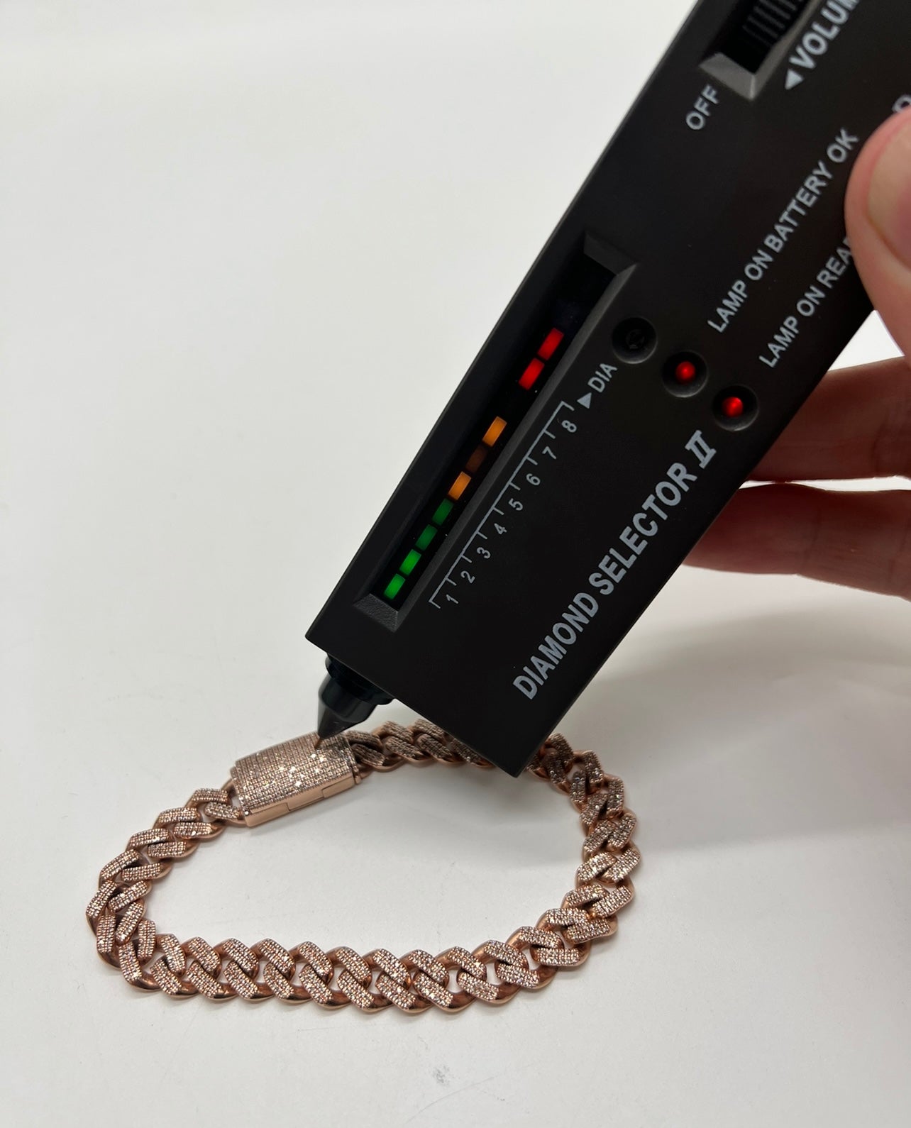 10k Rose Gold Real Natural Diamond Bracelet!!