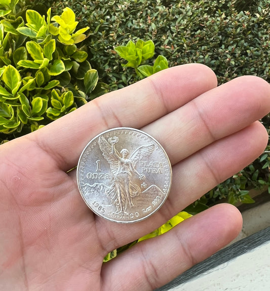 Pure .999 silver original Centenario Coin only NO Bezel