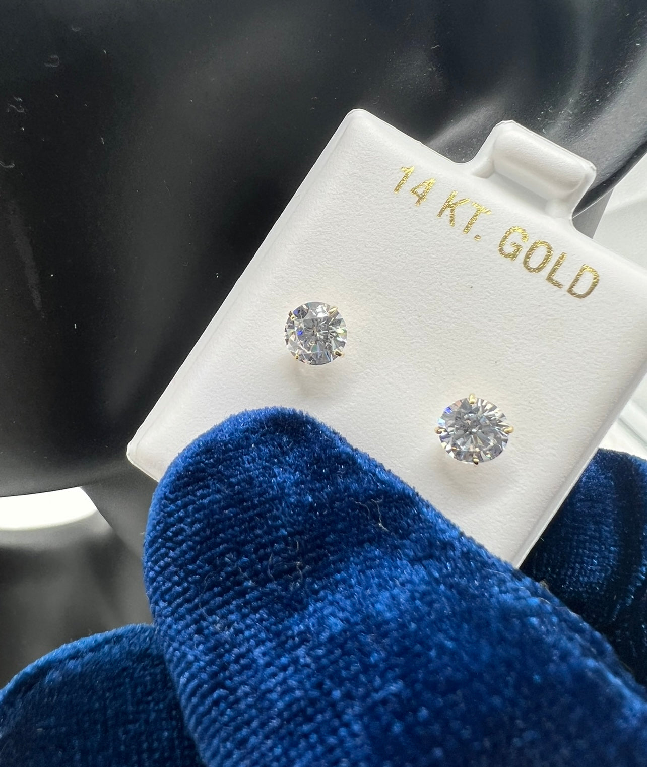14k Real Gold 6mm Earrings studs