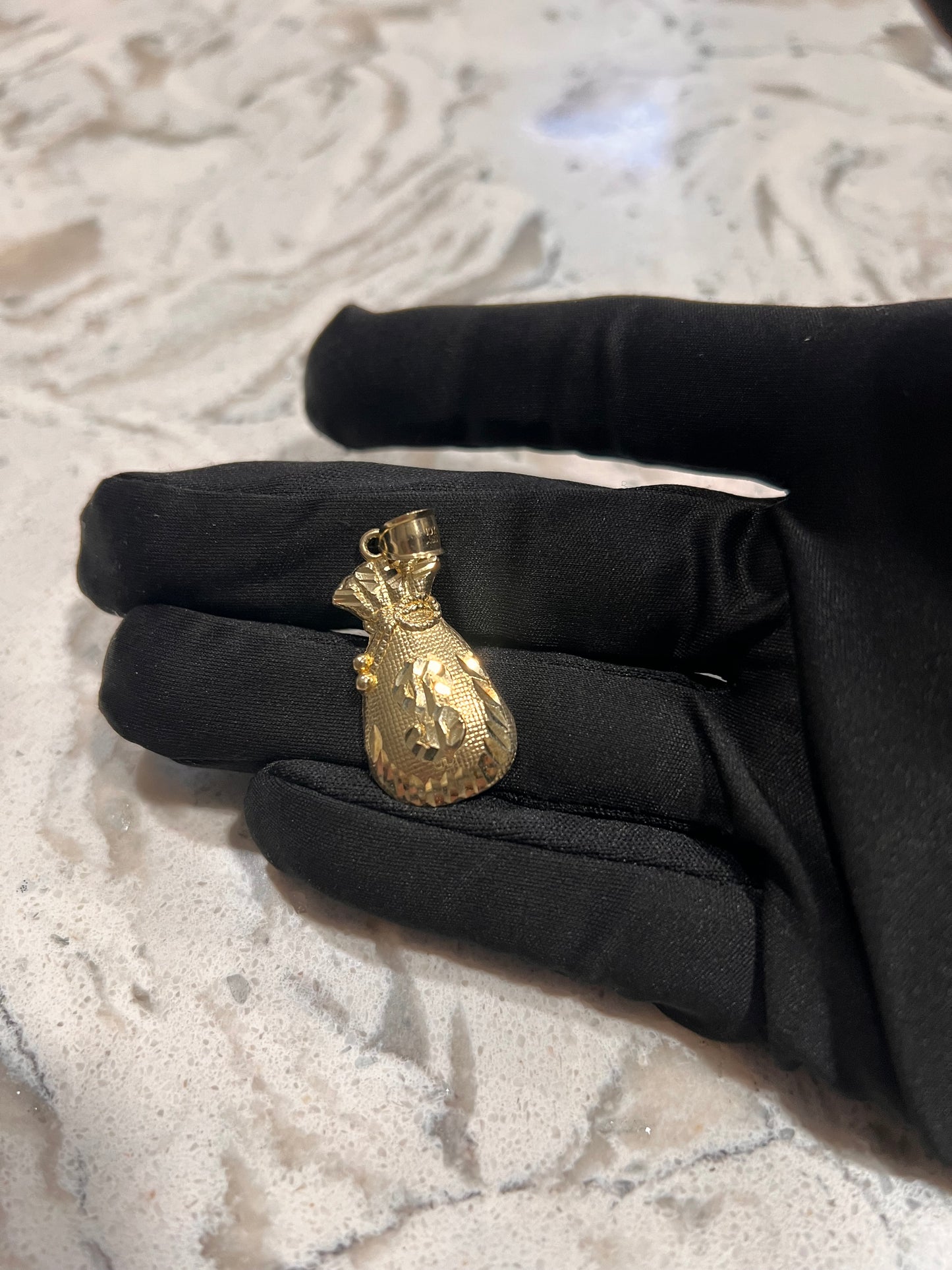 Money bag 10k real gold
