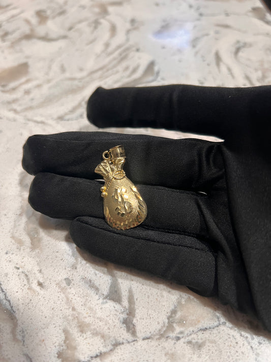 Money bag 10k real gold