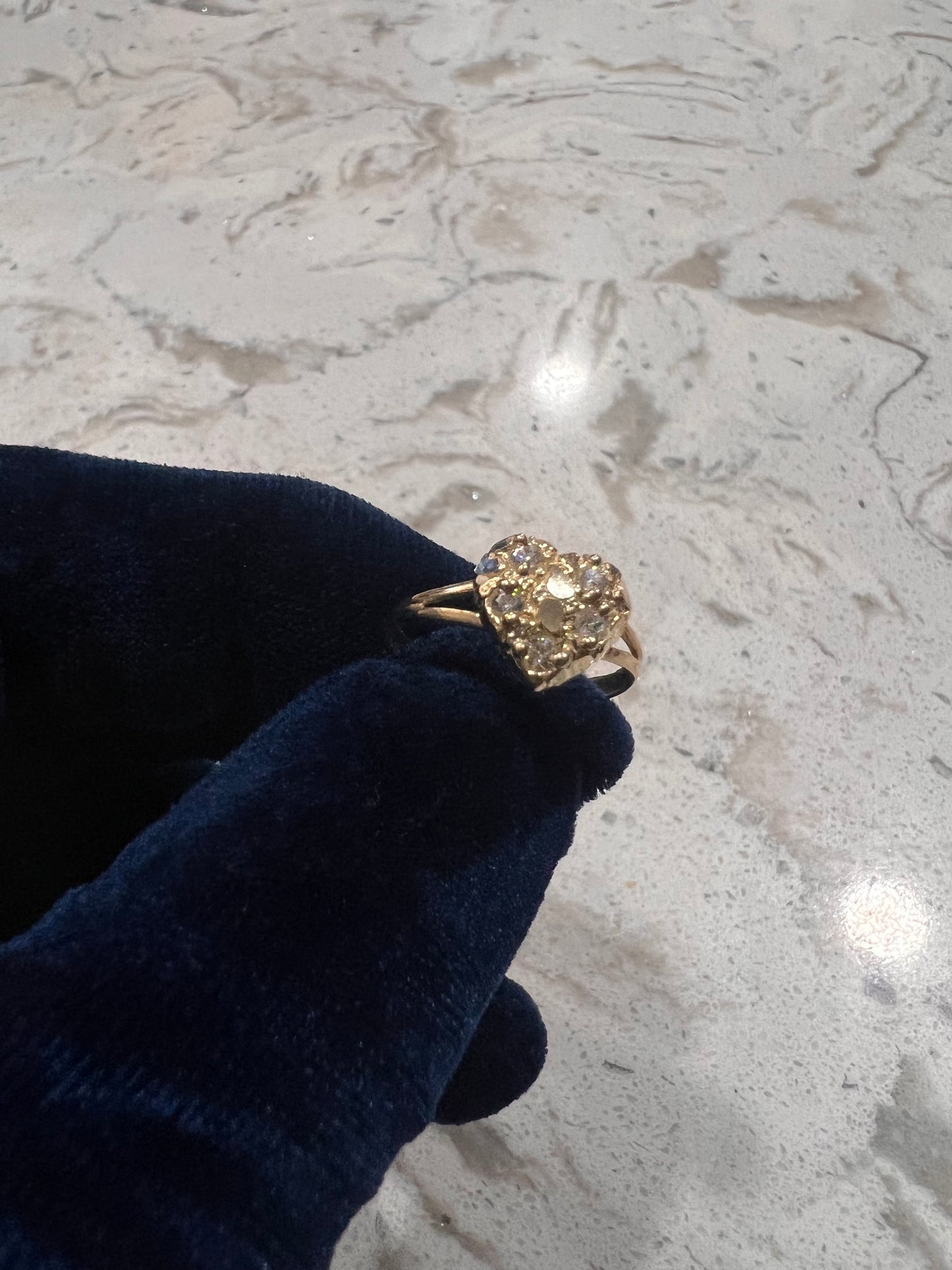 10k real gold nugget ring