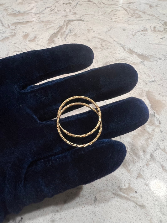 14k real gold hoops