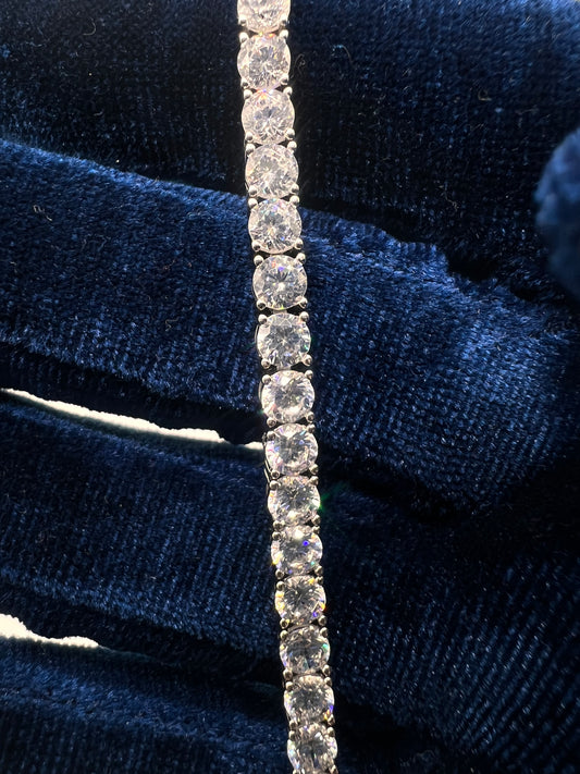 4mm real silver Tennis Bracelet