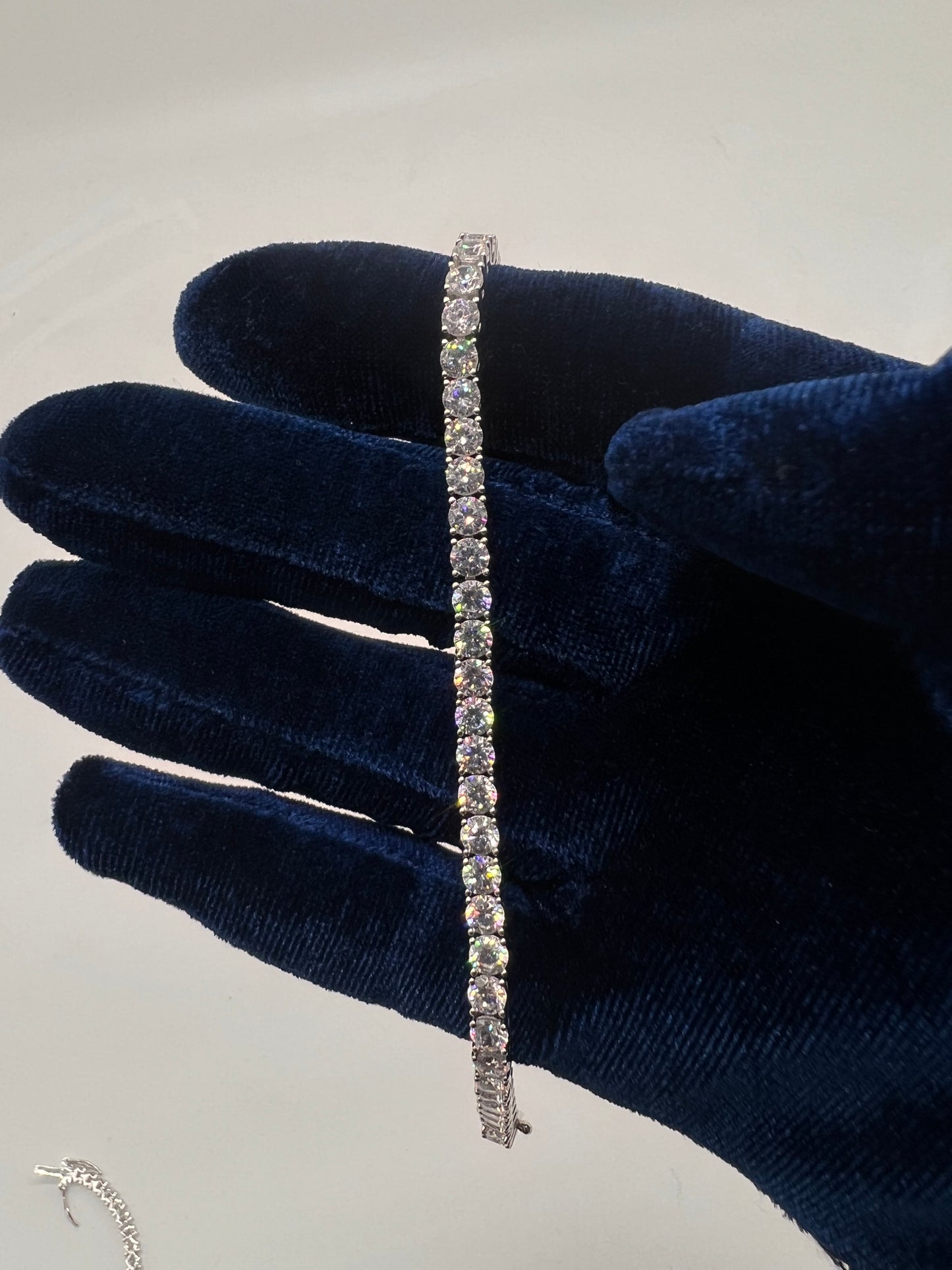 4mm real silver Tennis Bracelet