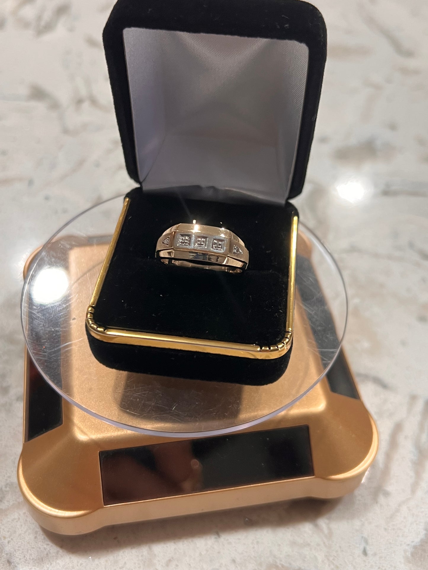 10k real gold diamond ring