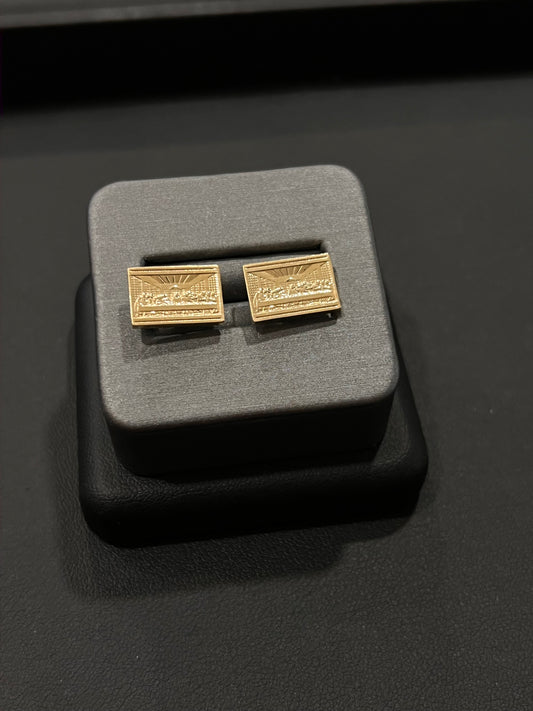10k gold last supper earrings