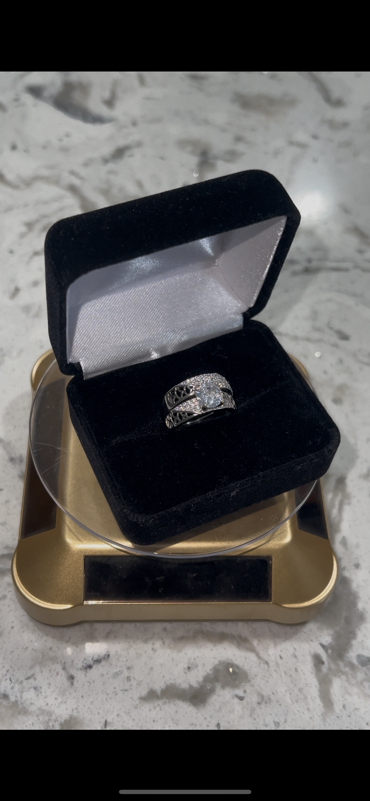 Real silver promise set