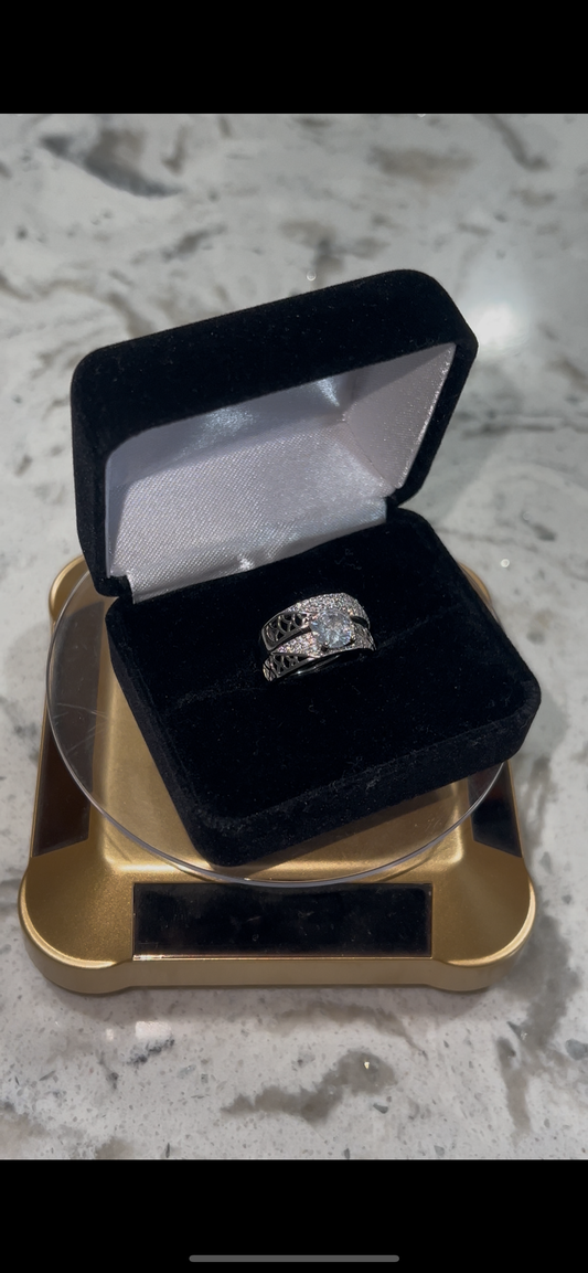 Real silver promise set