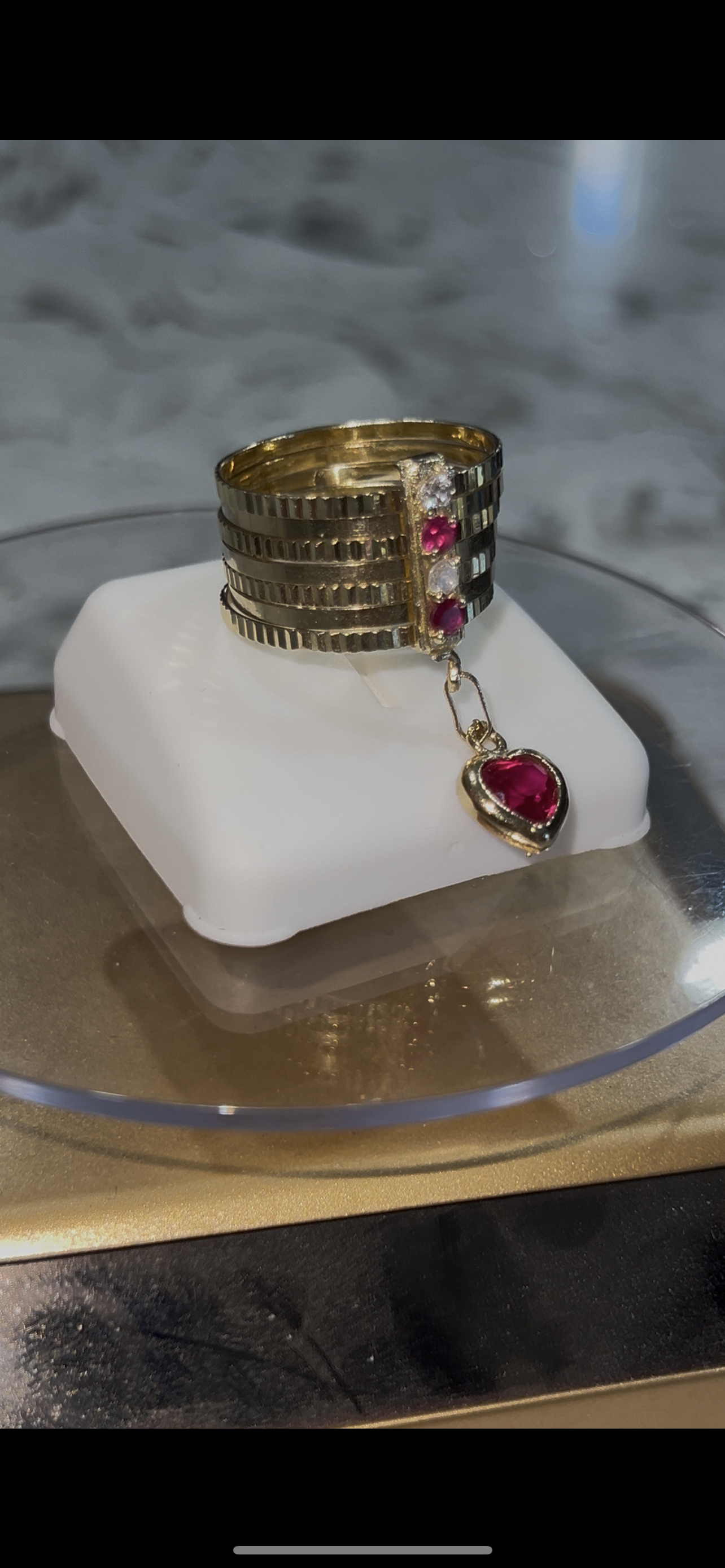 14k real gold semanario ring