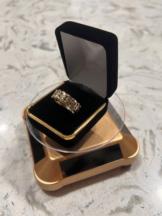 10k real diamond cuban link ring