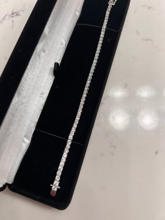 Tennis bracelet real silver