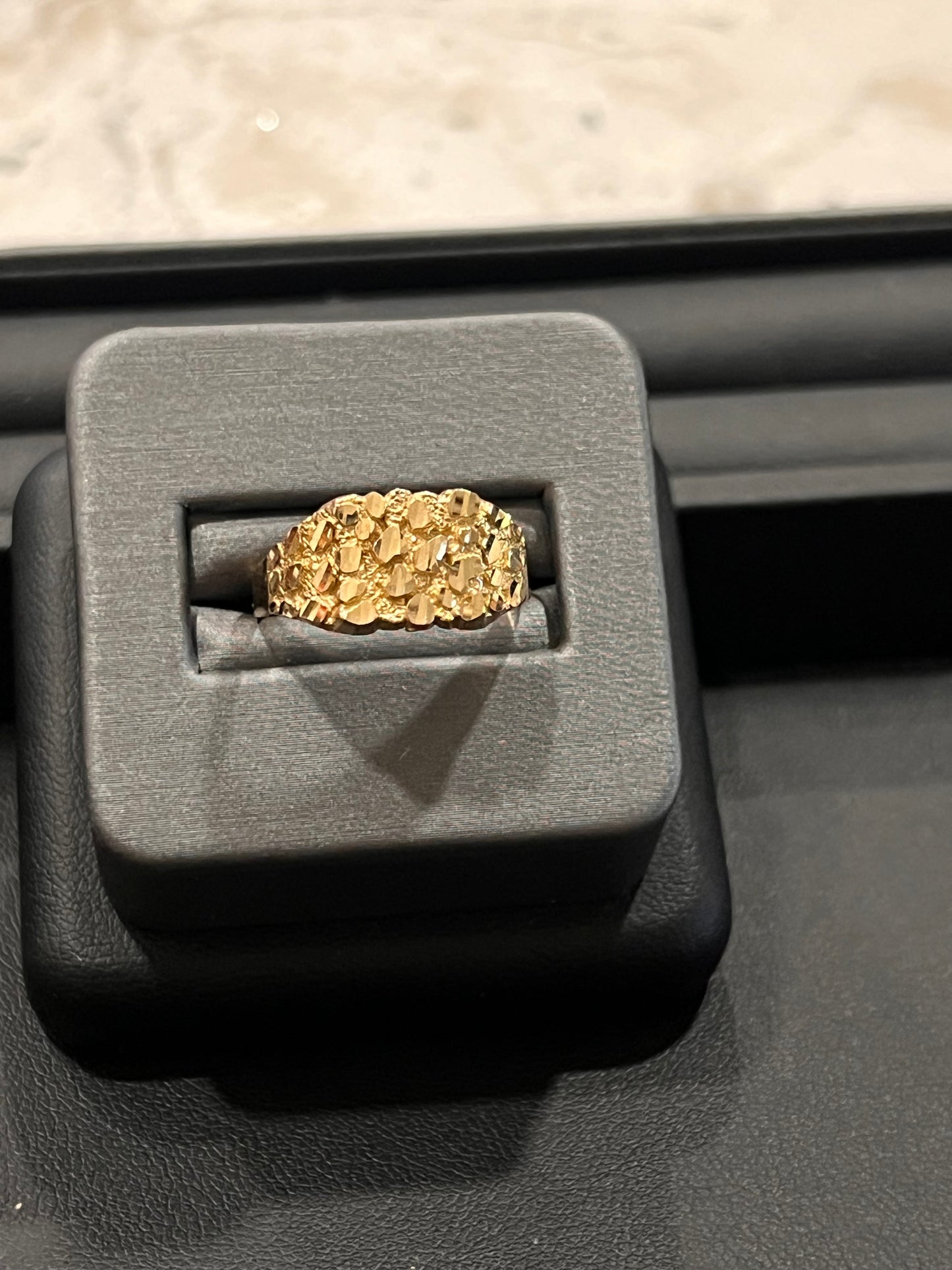 10k real gold nugget ring