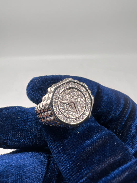 Benz ring real silver