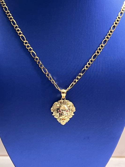 14k solid gold Lion setup