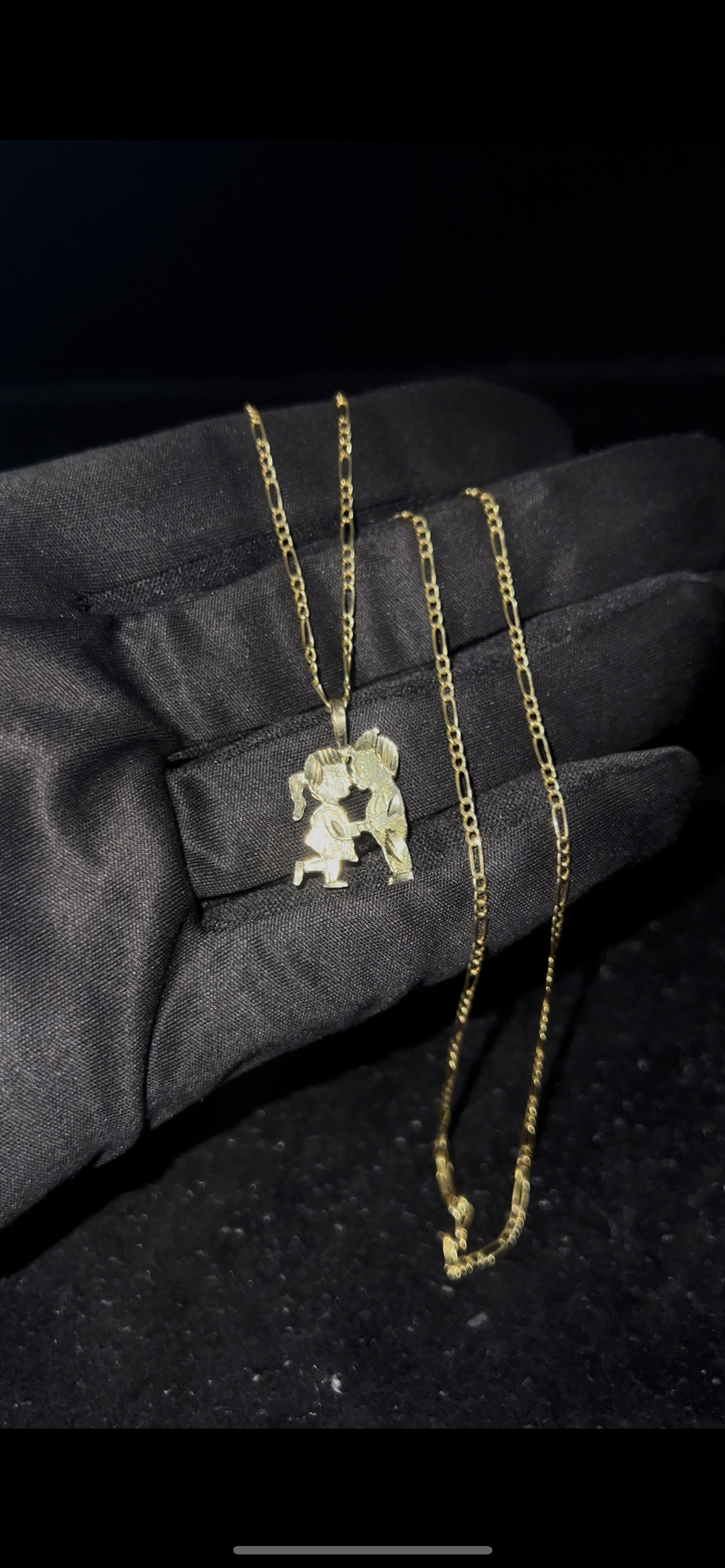 Couples chainset 14k real gold