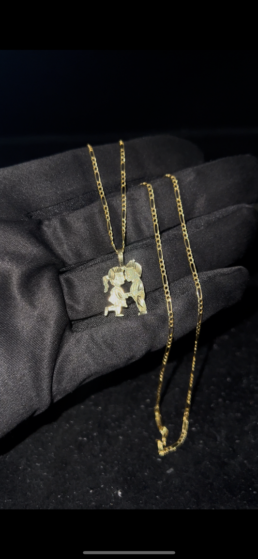 Couples chainset 14k real gold