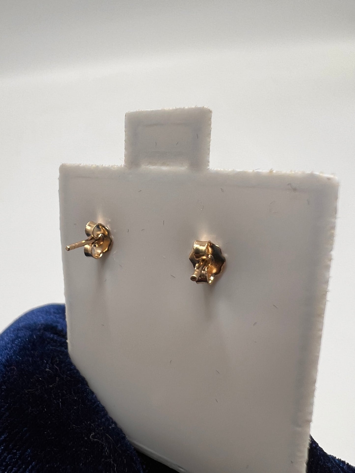 Medium nugget earrings 14k real gold