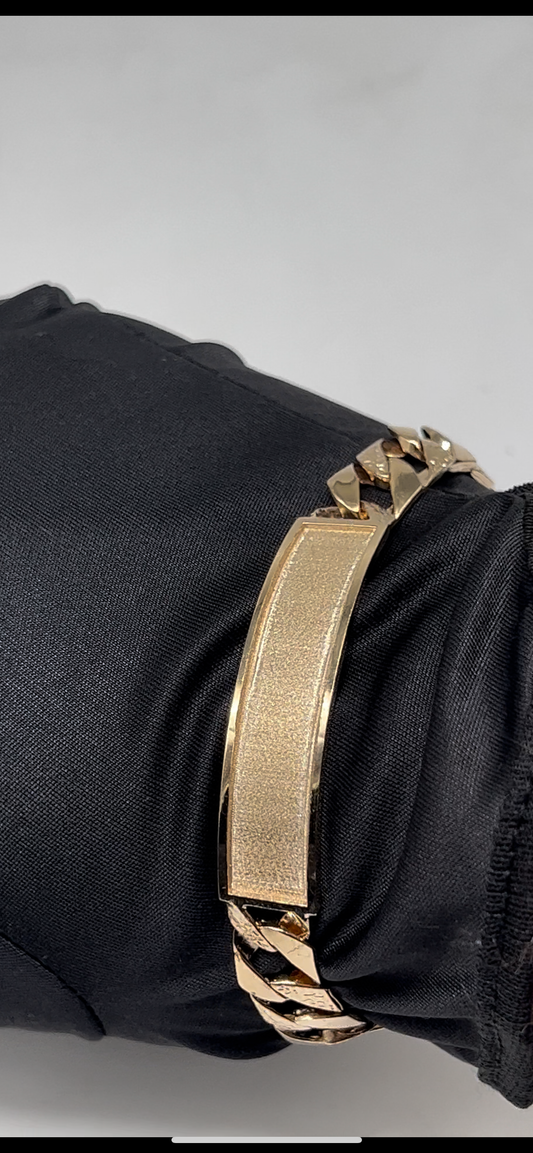 14k solid gold Id Bracelet