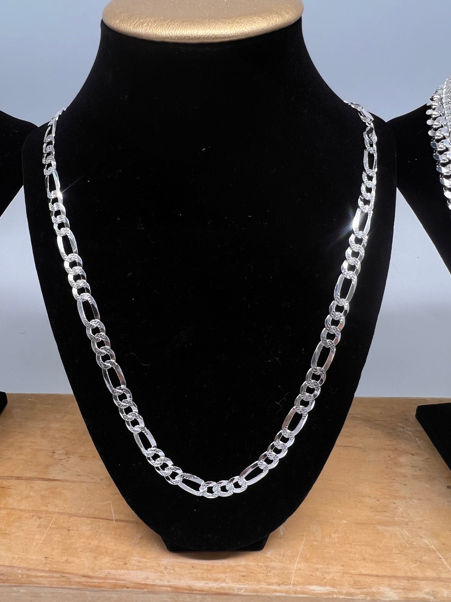 7mm figaro chain 26inch