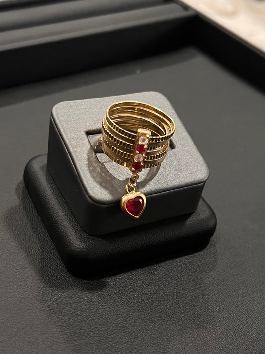 14k real gold semanario ring