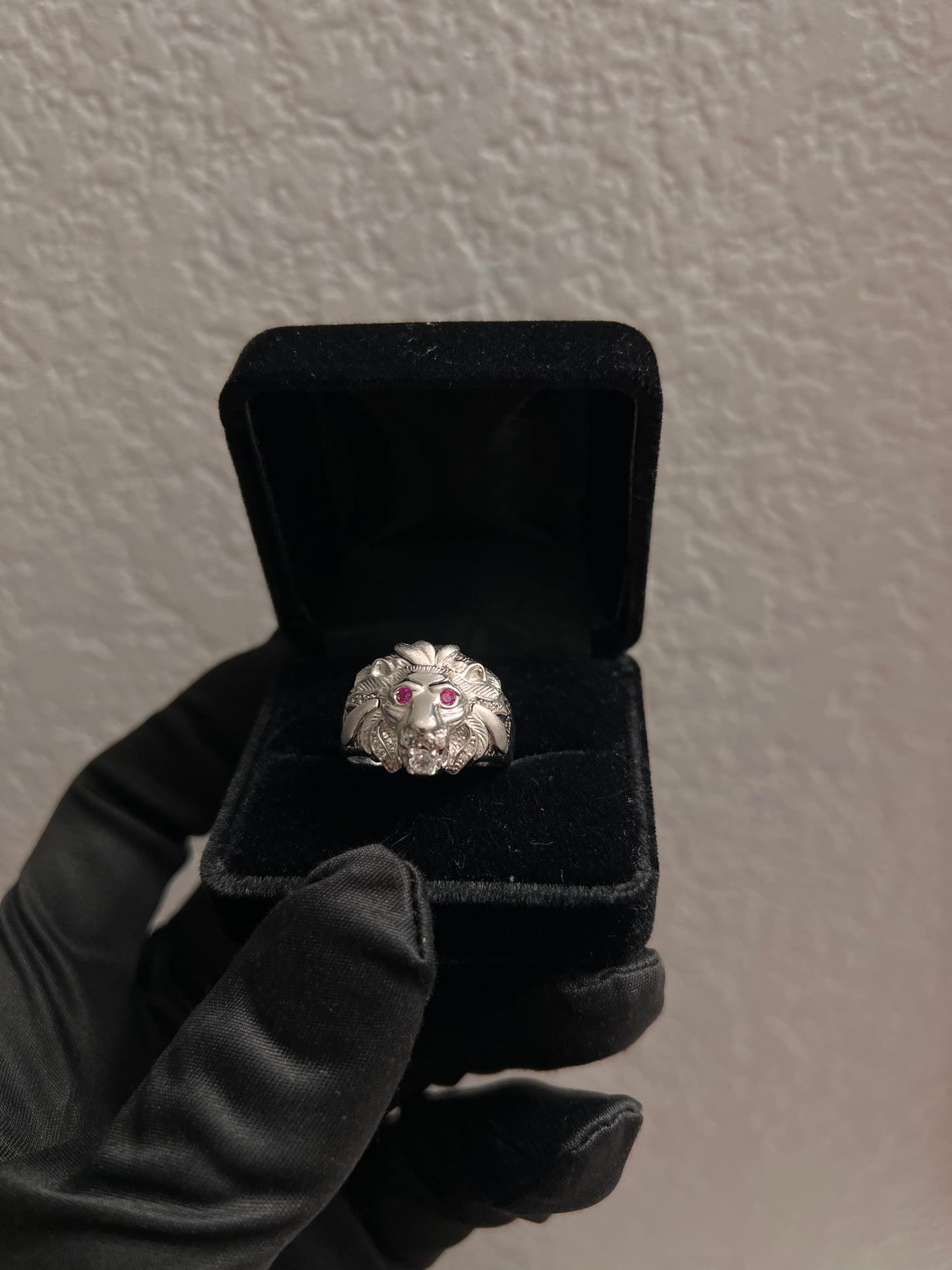 Lion ring real silver