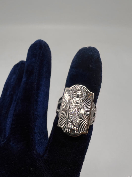 San Judas ring real silver