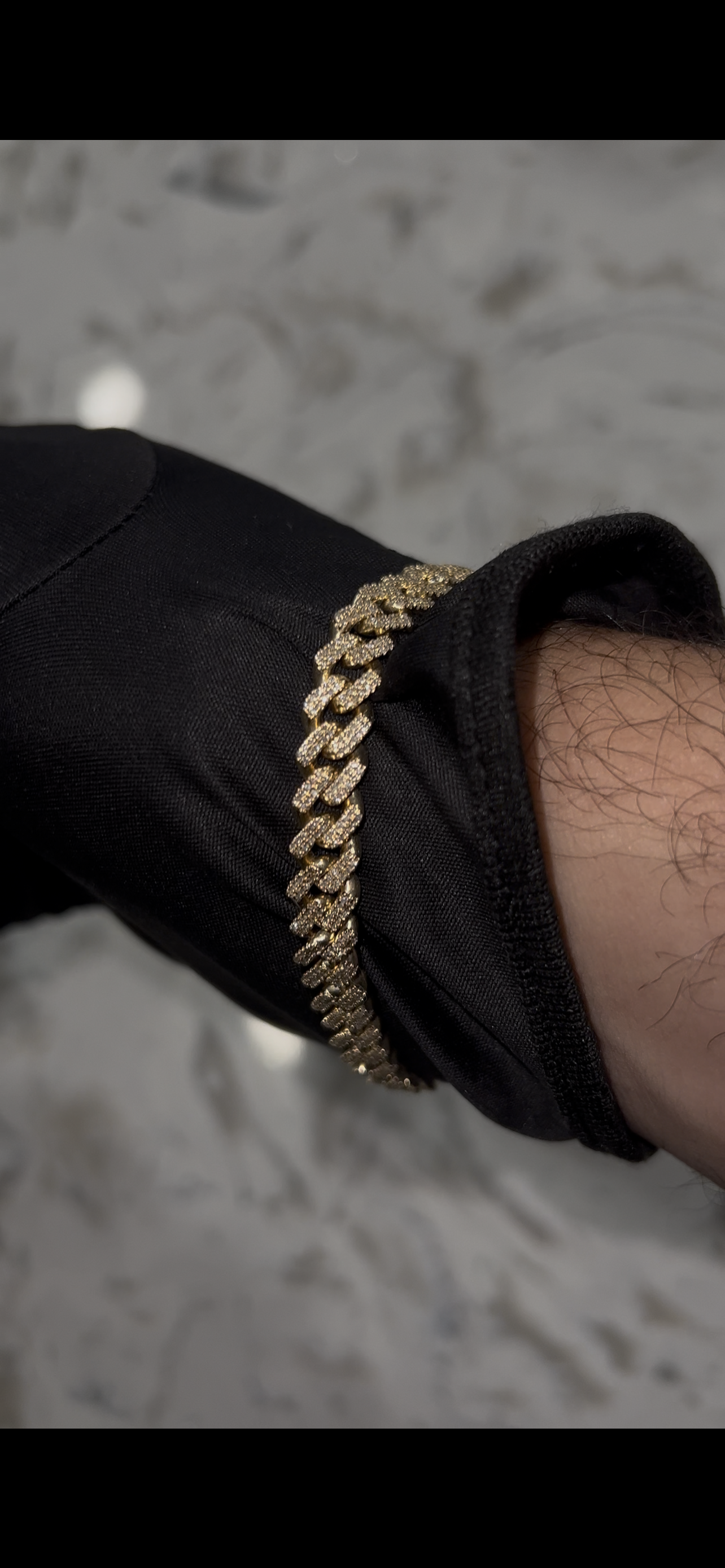 10k real gold and Diamond Cuban bracelet 2cts