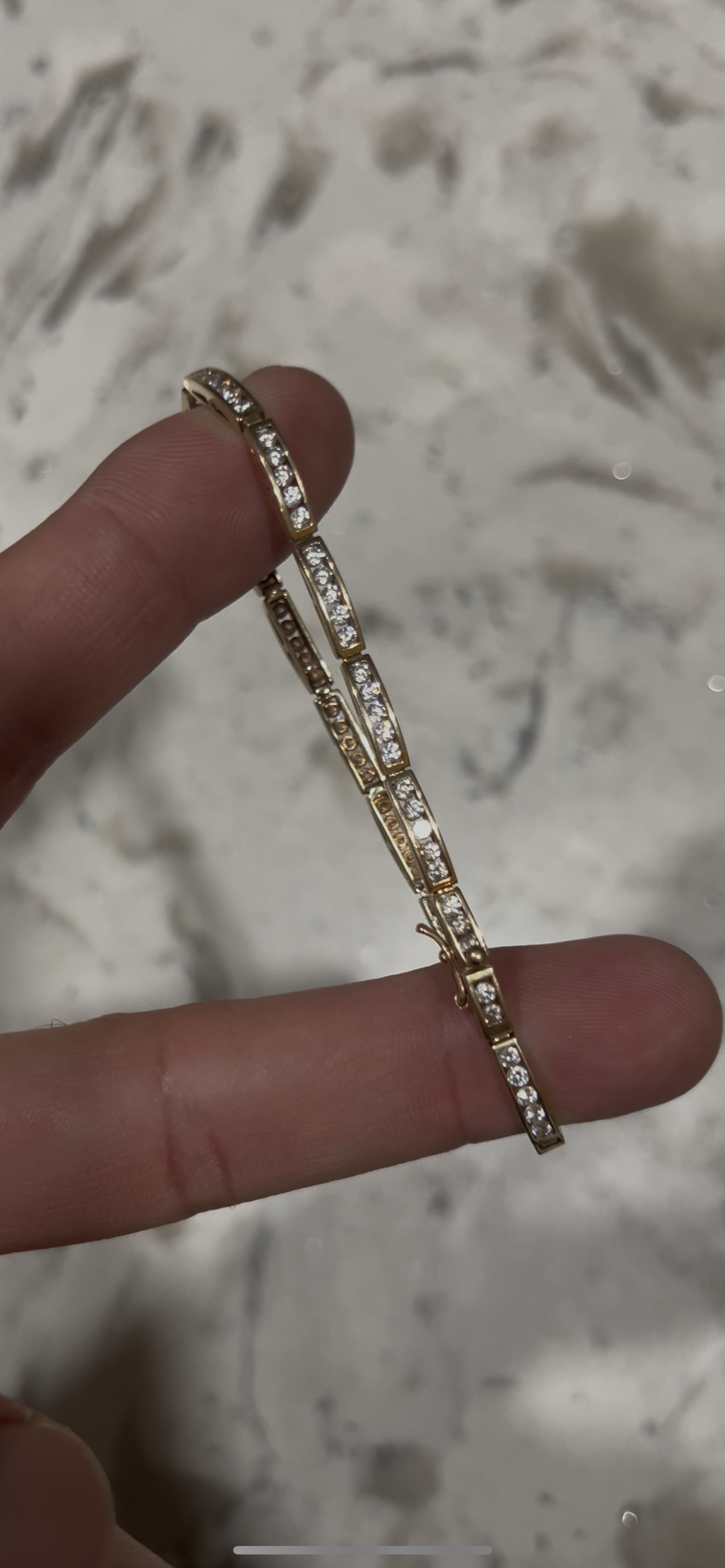 14k tennis bracelet style real gold
