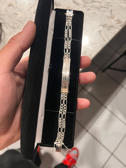 Double row figaro esclava real silver