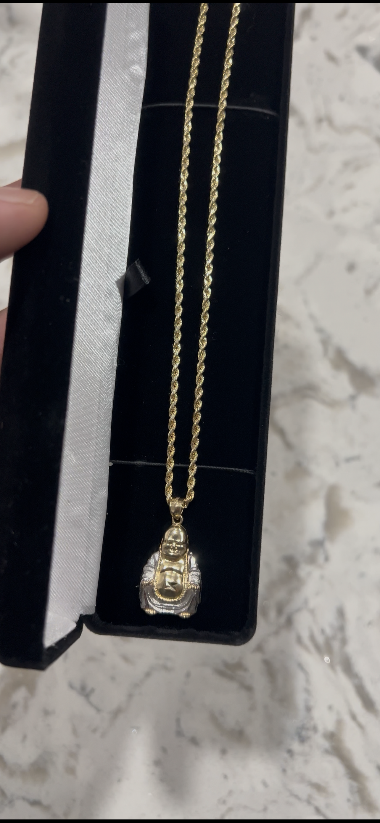 10k real gold buddah set