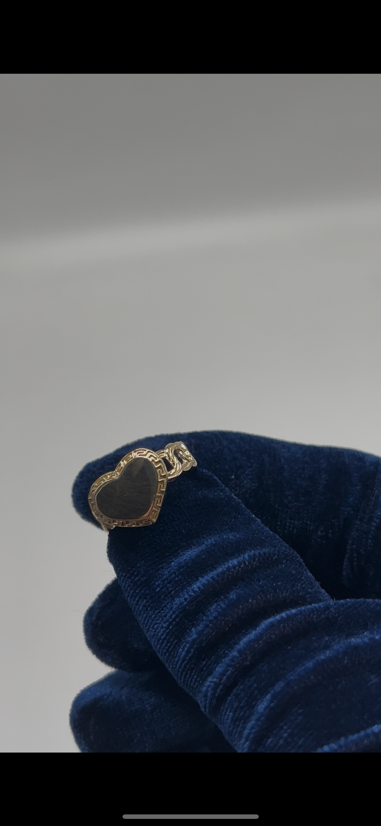 Chino heart ring 14k real gold