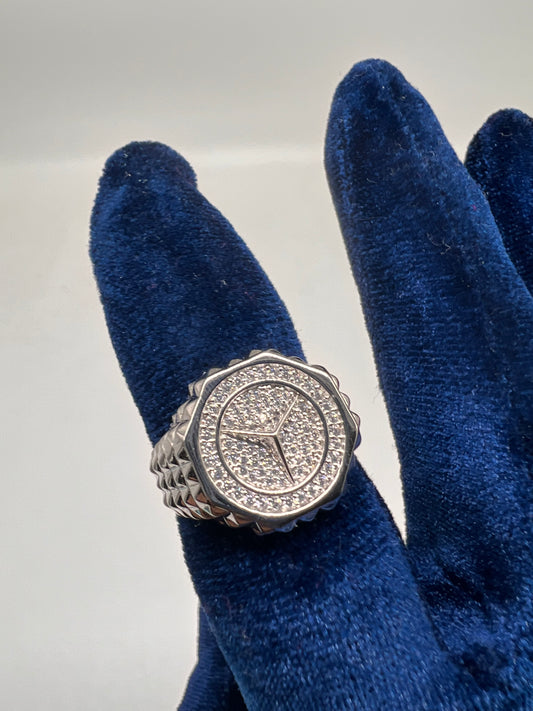 Benz ring real silver