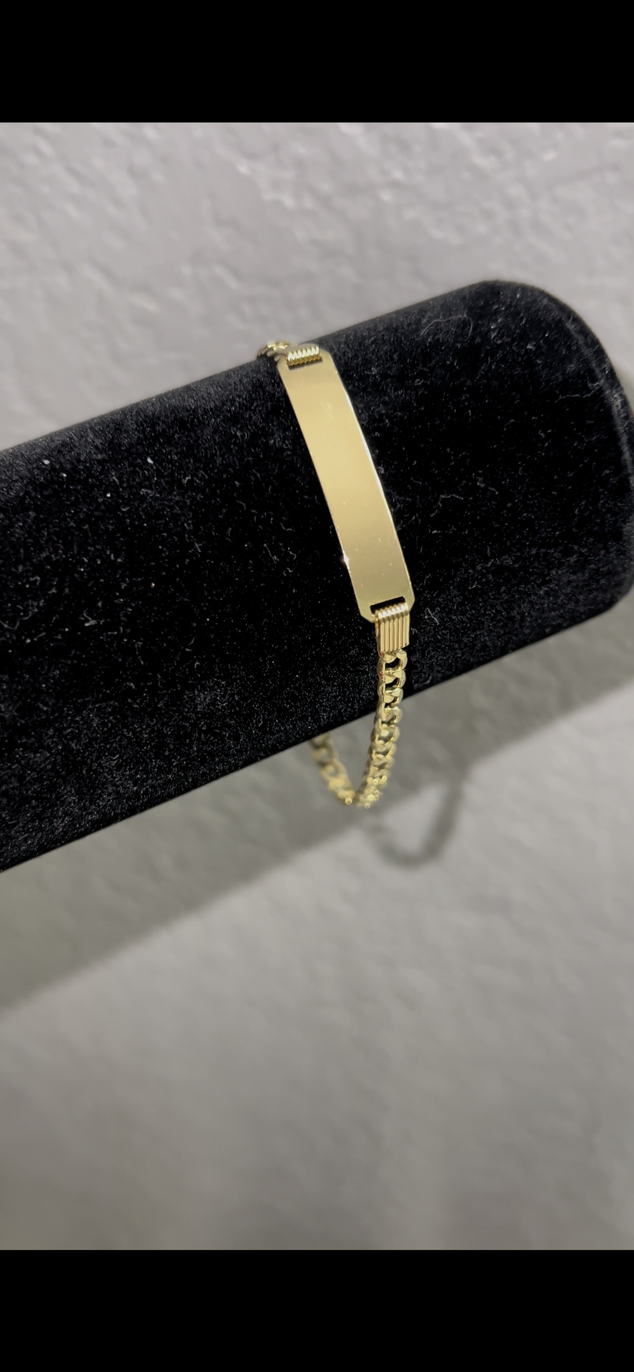 14k real gold ID bracelet