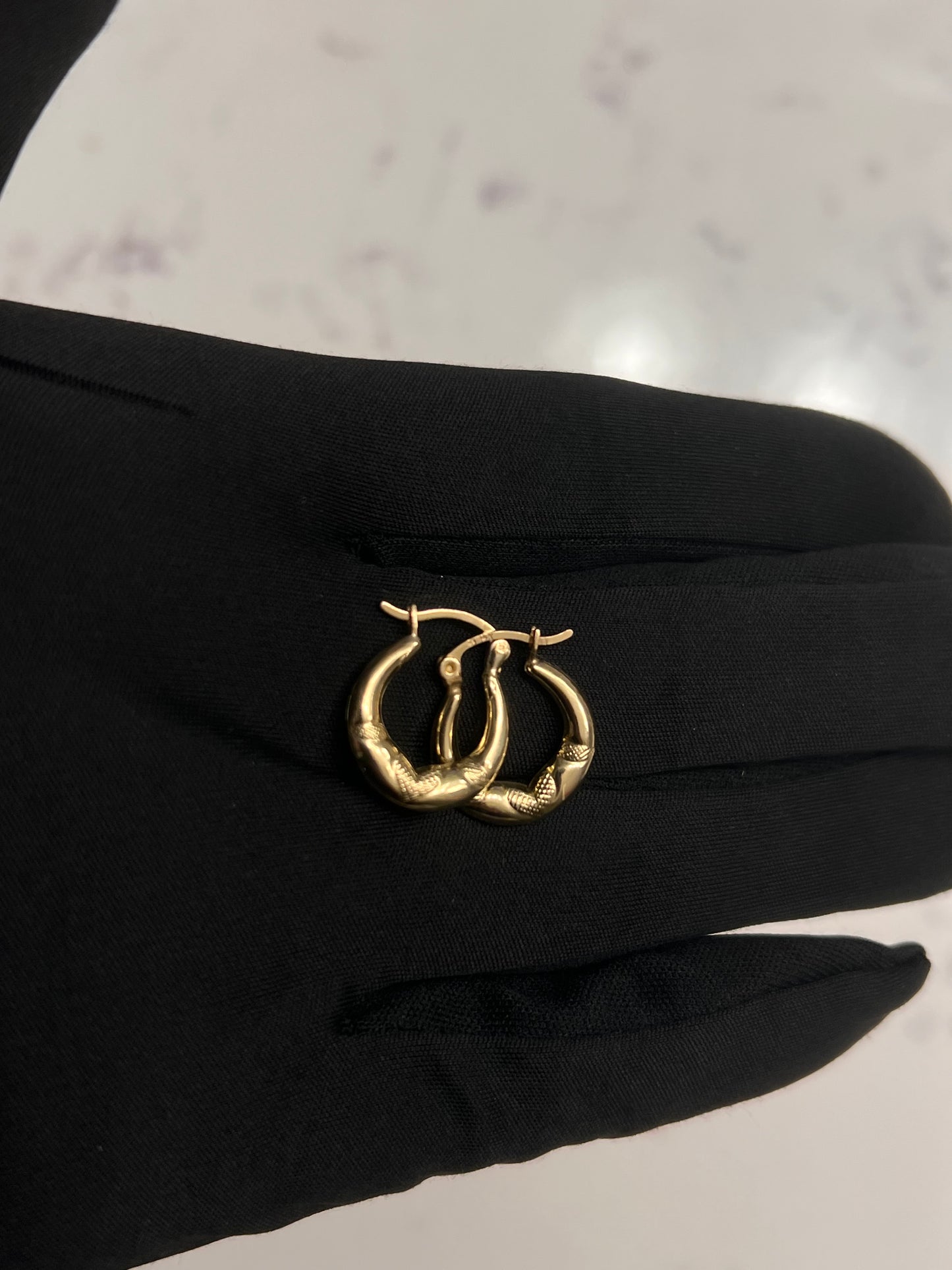 14k hoops real gold