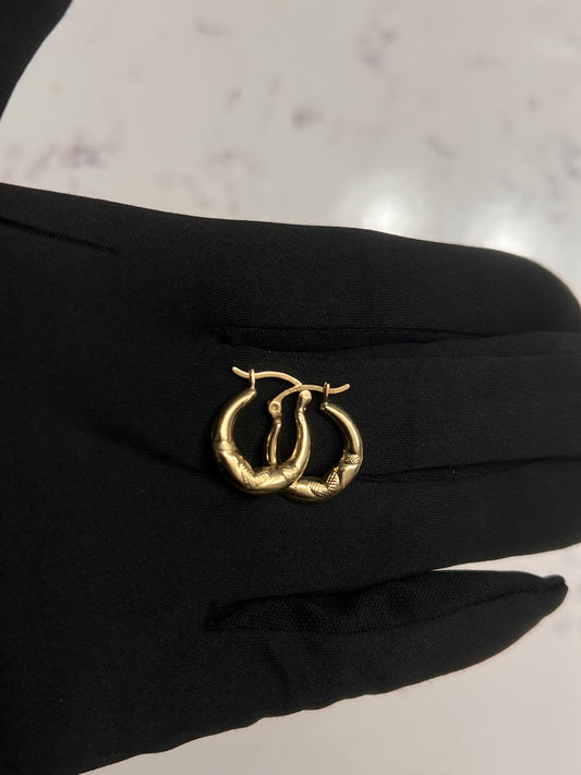14k hoops real gold
