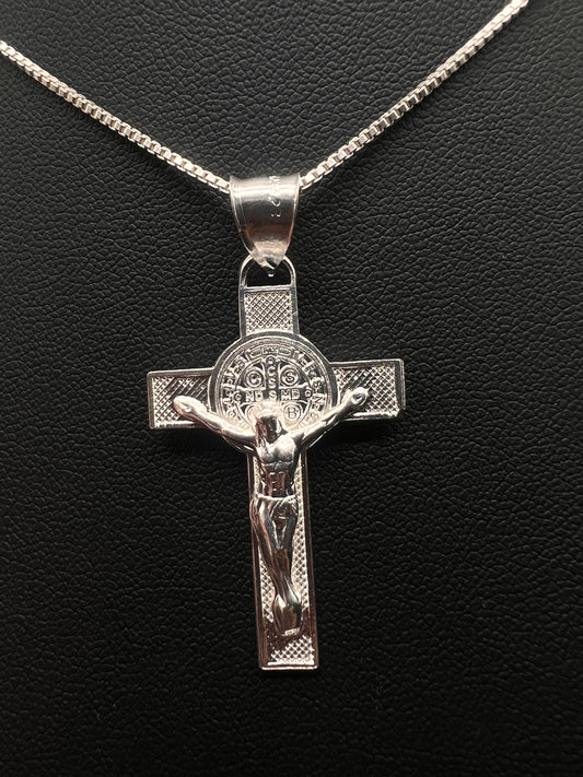 San Benito cross real .925 silver