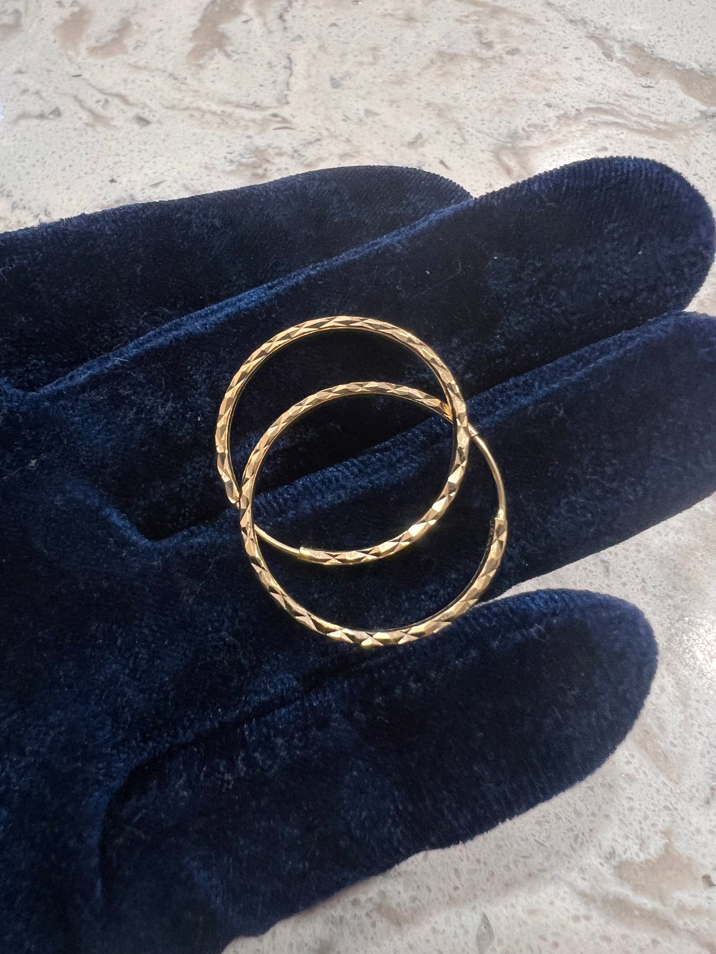 14k real gold hoops