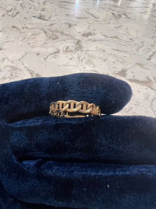 14k real gold Gucci link ring