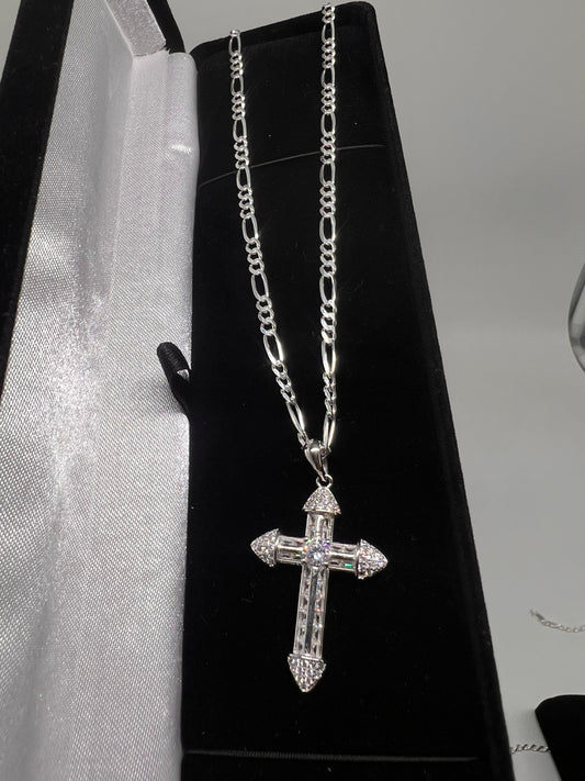 Real silver small cross set