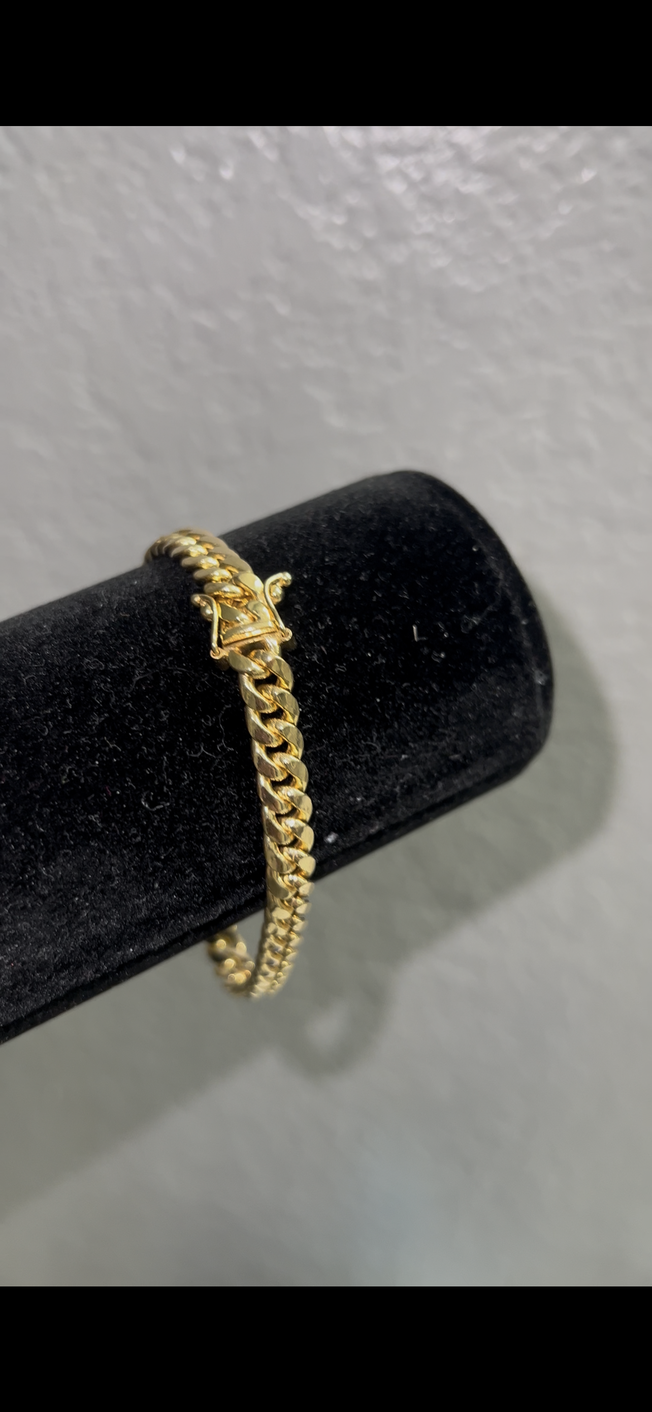14k real Gold Miami cuban bracelet