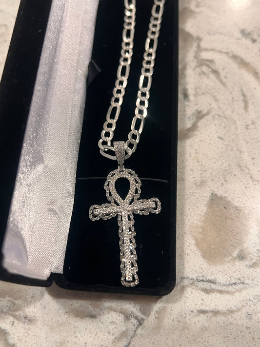 Real silver Ank set