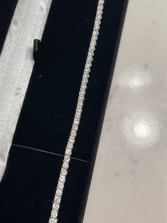 Tennis bracelet real silver