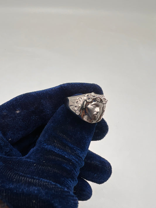 Jesus Ring real silver