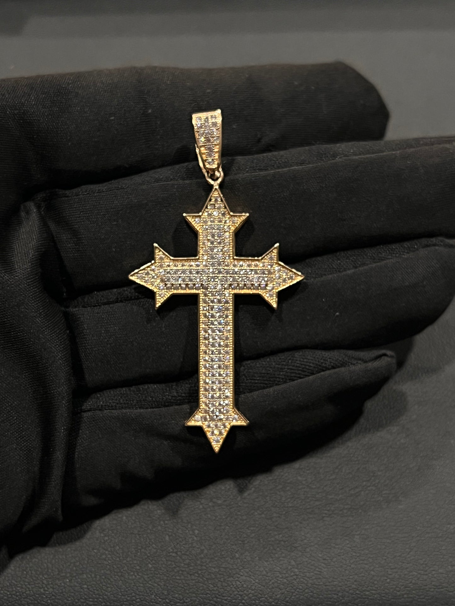 14k real gold custom cross