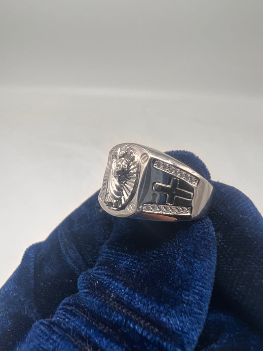 San Judas ring real silver