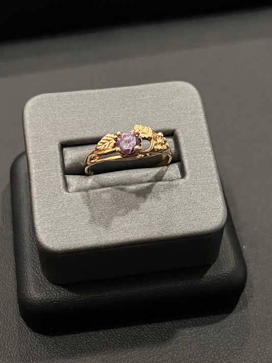 Lavender stone 14k ring