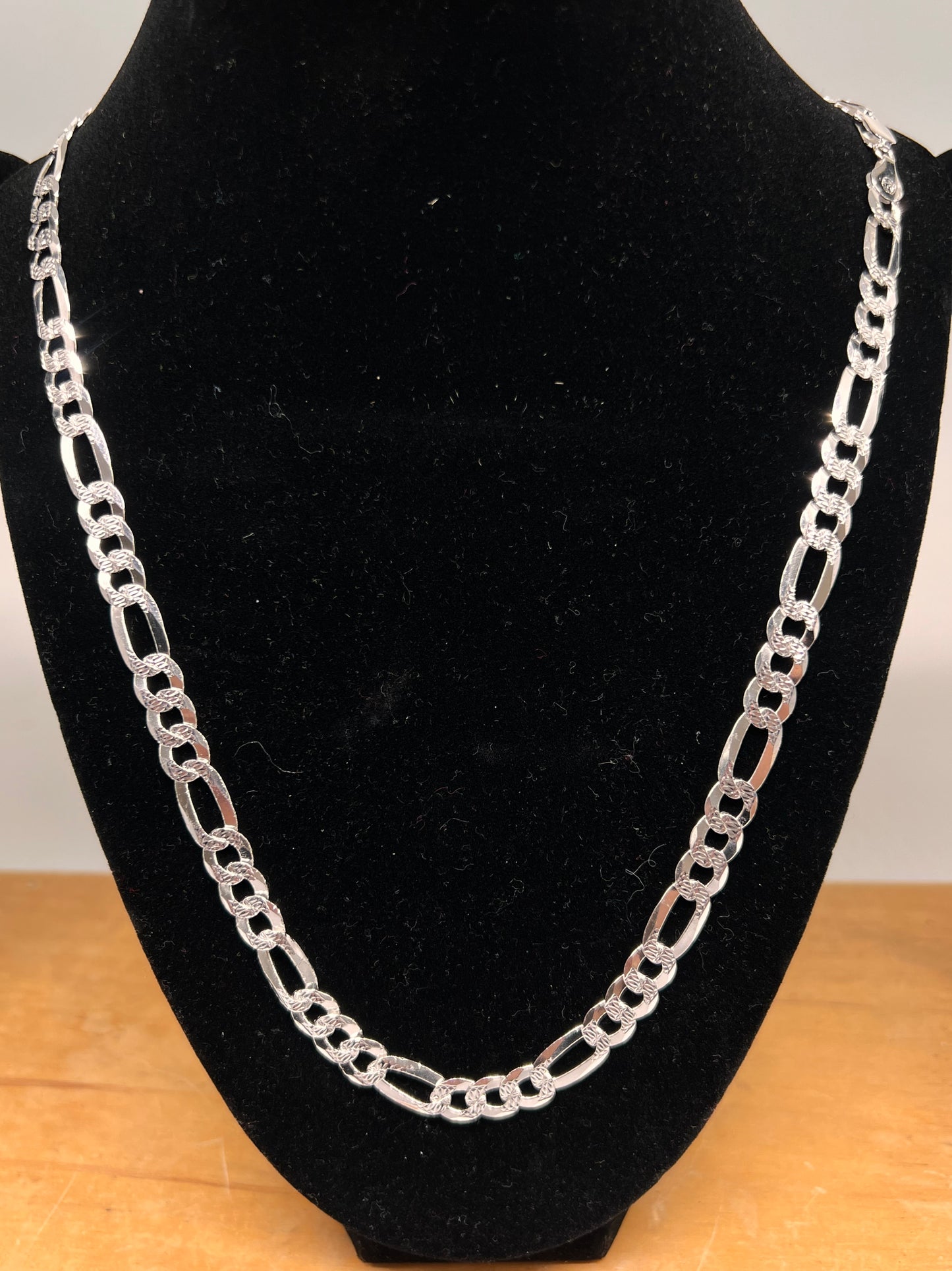 7mm figaro chain 26inch