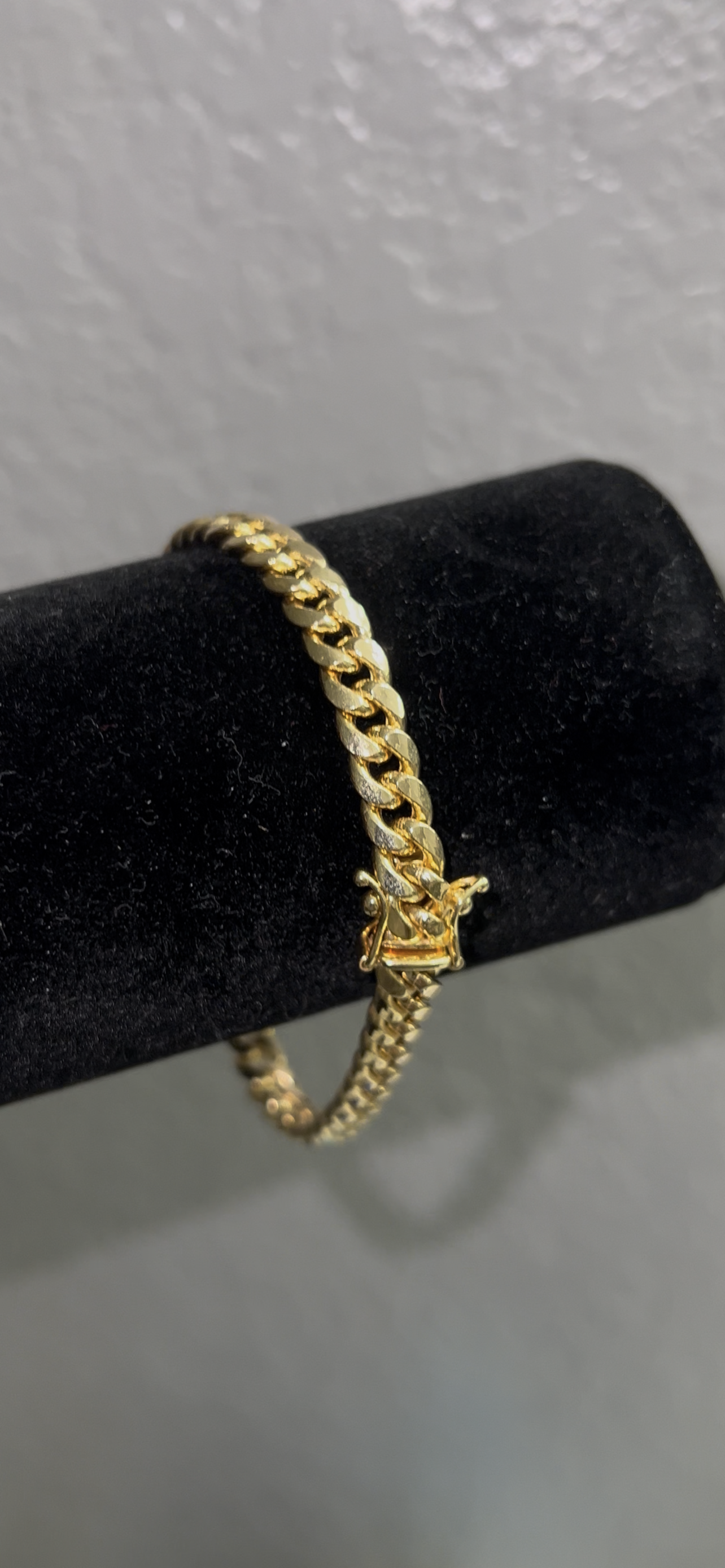 14k real Gold Miami cuban bracelet