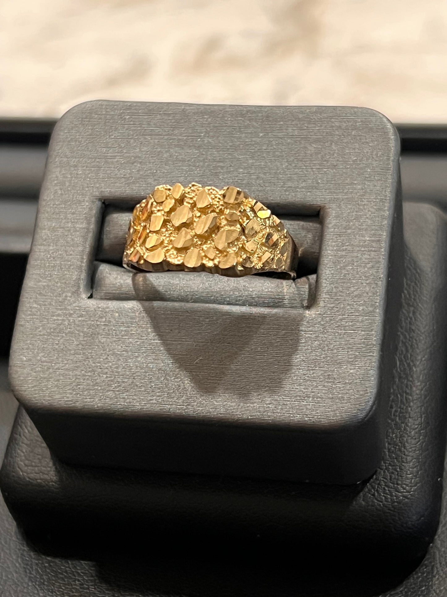 10k real gold nugget ring
